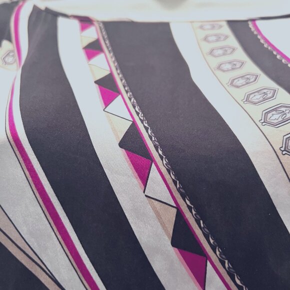 White House Black Market Silk Stretch Fitted Waist Cut Out Shoulder-Small-Short - Picture 13 of 15